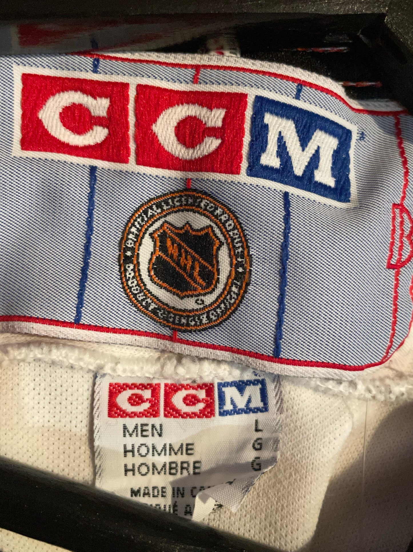 VINTAGE CCM CHICAGO BLACKHAWKS NHL HOCKEY JERSEY SZ: L
