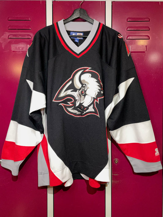 VINTAGE STARTER BUFFALO SABRES NHL HOCKEY JERSEY  SZ: L