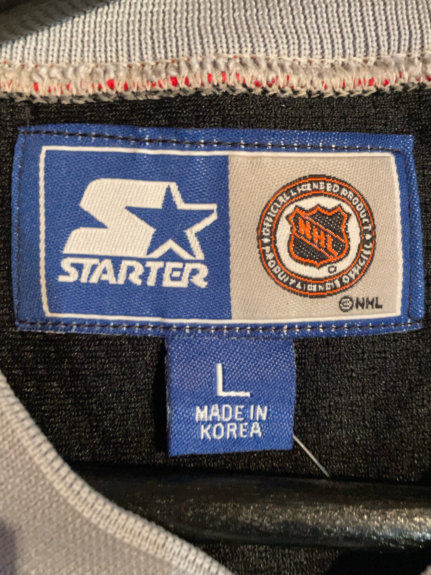 VINTAGE STARTER BUFFALO SABRES NHL HOCKEY JERSEY  SZ: L