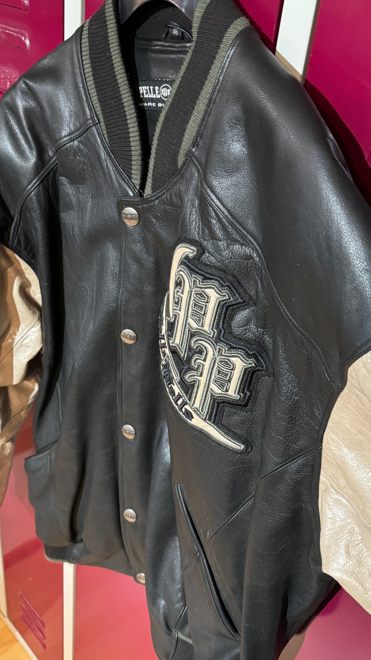 VINTAGE PELLE PELLE "MARC BUCHANAN" LEATHER JACKET SZ: 46 = XL