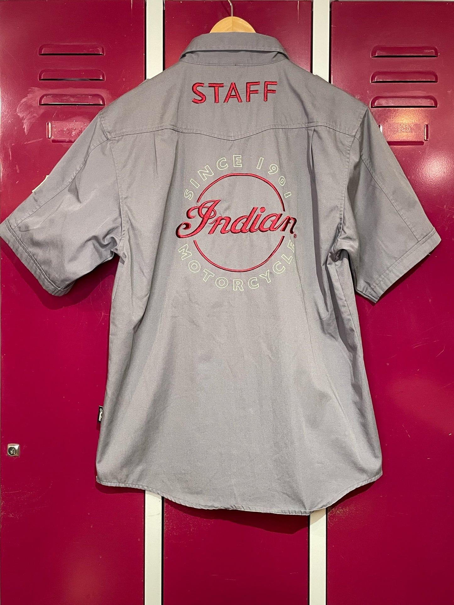 INDIAN MOTORCYCLE "STAFF" SHORT SLEEVES SHIRT SZ: M