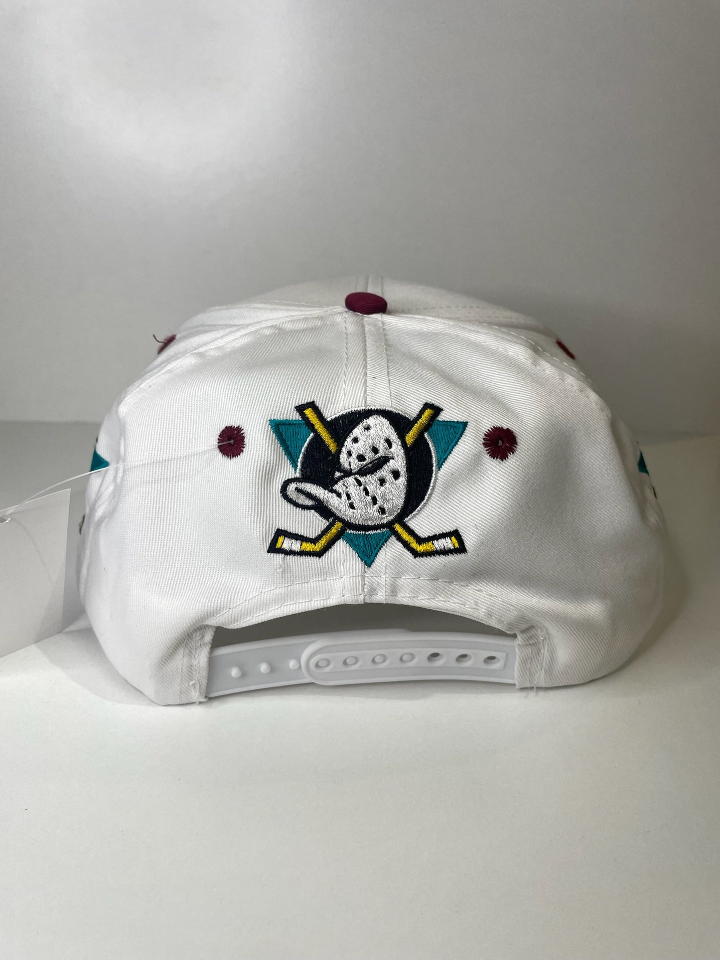 VINTAGE 90s MIGHTY DUCKS R.O.C  SNAPBACK CAP HAT