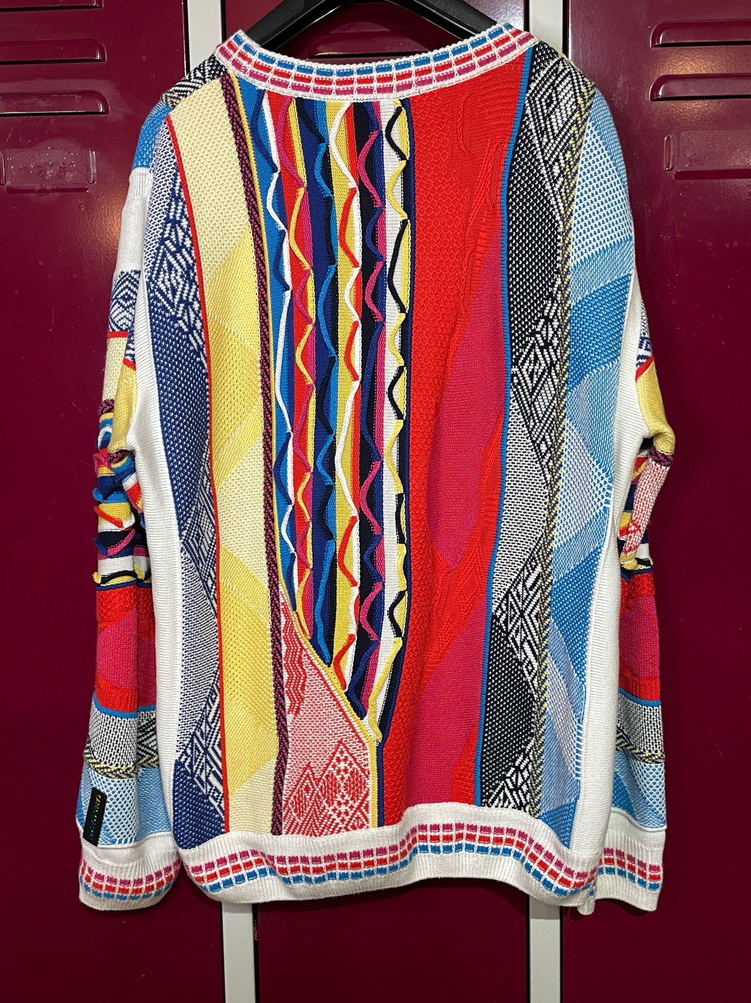 CARLO COLUCCI MADE IN ITALY MULTICOLORS KNIT PULLOVER SZ XL