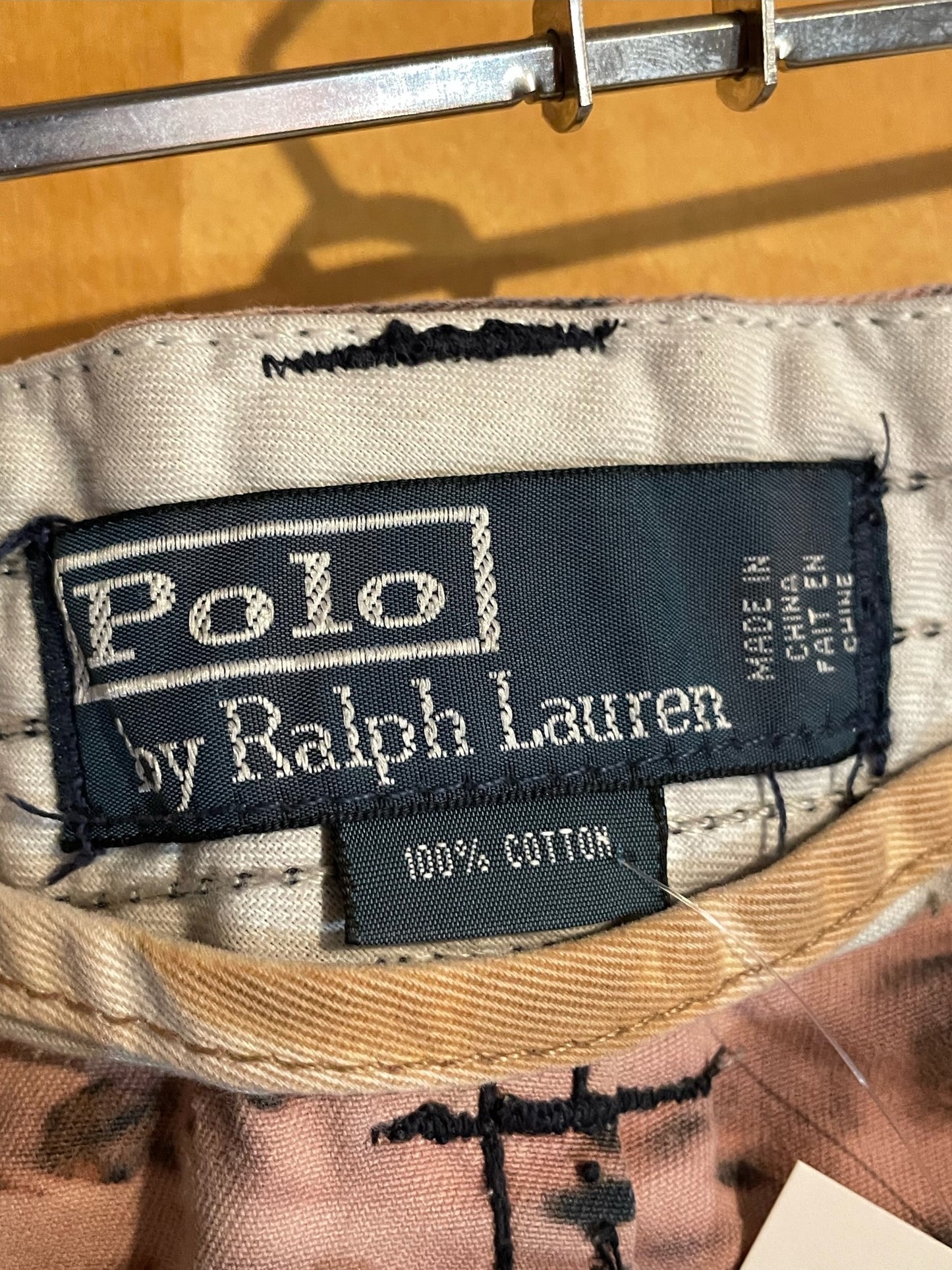 POLO RALPH LAUREN TIE DYE CARGO SHORTS  SZ: 38