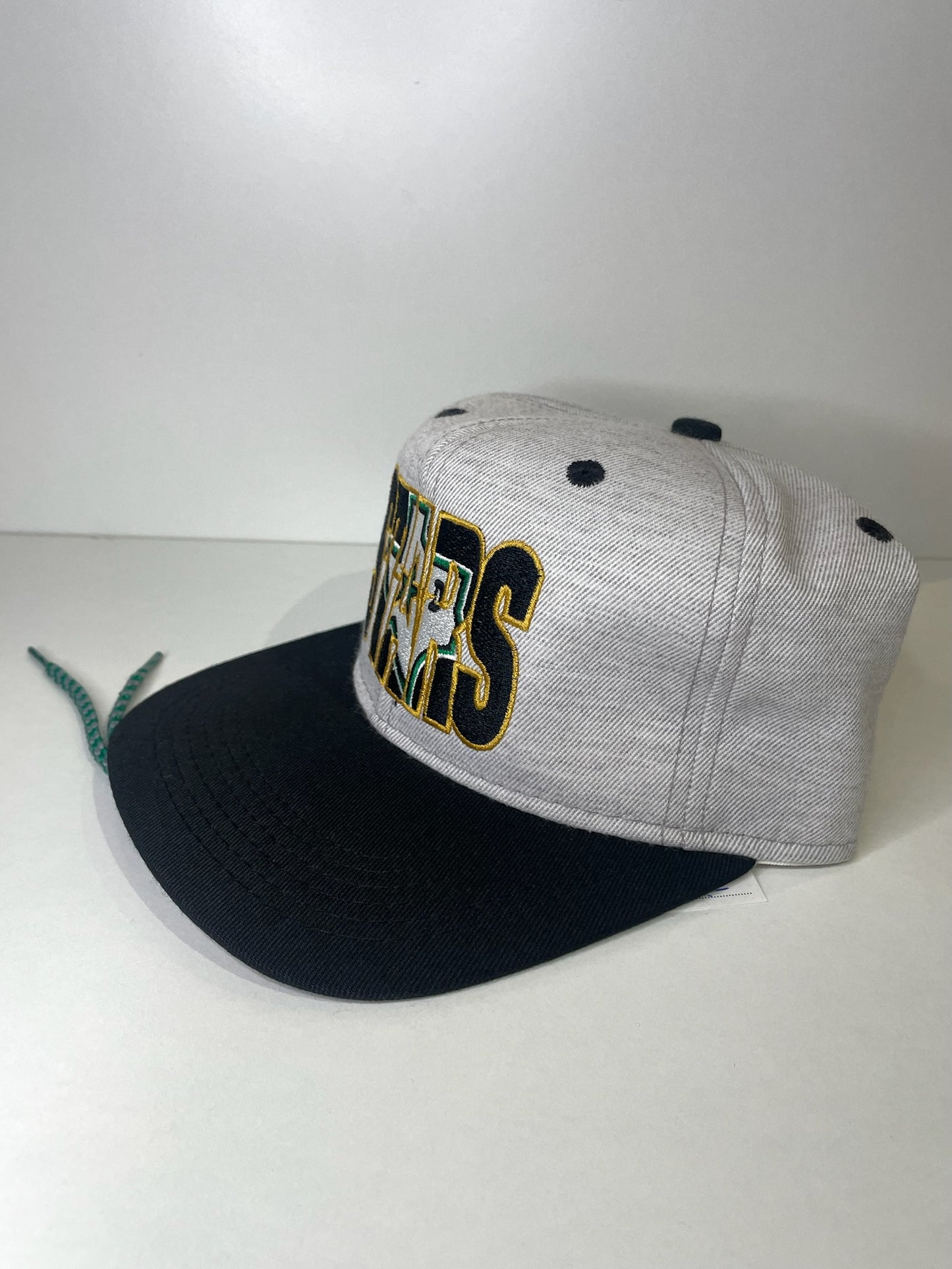 VINTAGE 90s DALLAS STARS #1 APPAREL DRAWSTRING CAP HAT