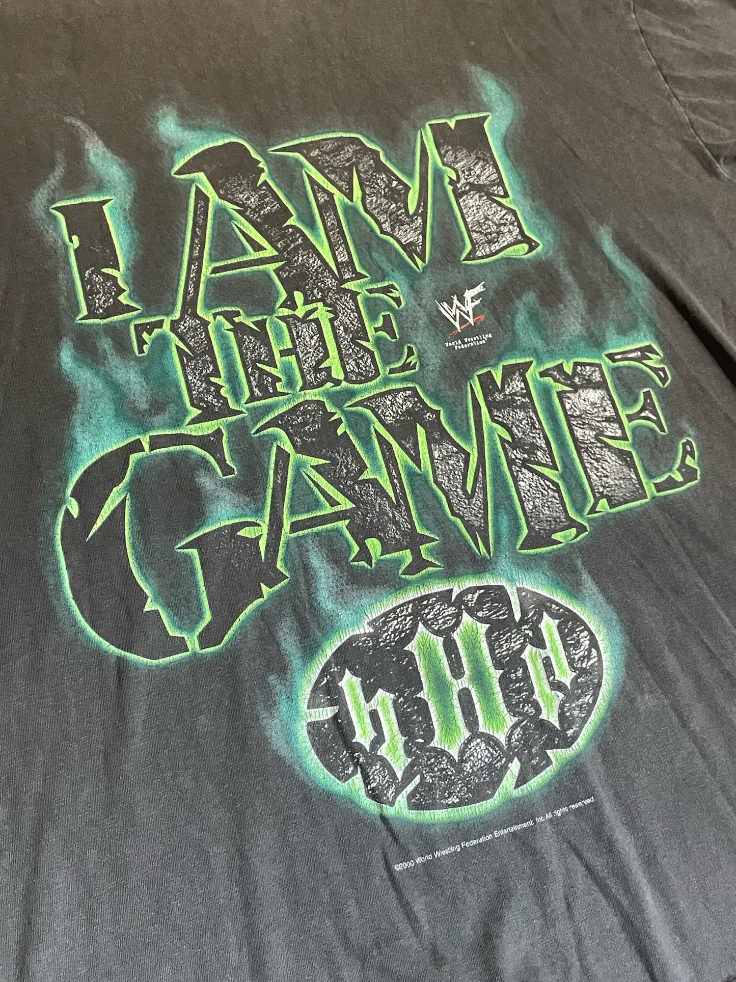 VINTAGE 00s WWF TRIPLE H "I AM THE GAME" T-SHIRT SZ: M