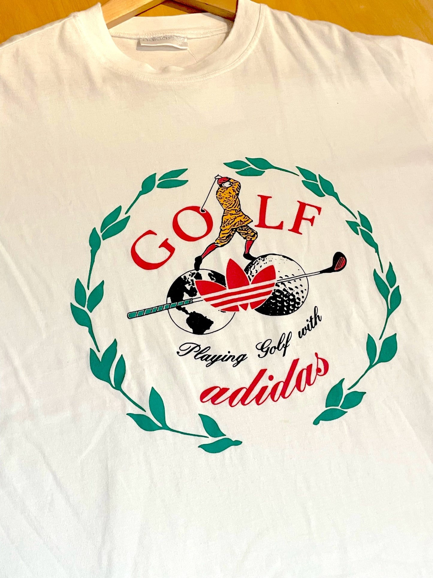 ADIDAS GOLF "PLAYING GOLF WITH" T-SHIRT  SZ: M