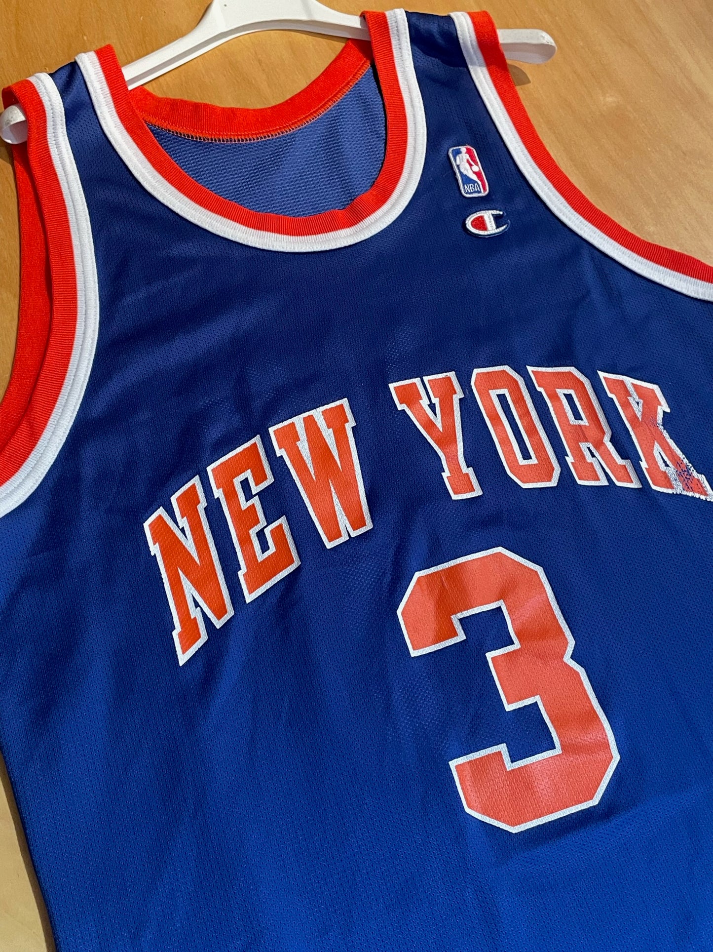 VINTAGE 90s NEW YORK KNICKS "STARKS NBA JERSEY  SZ: 44 = L