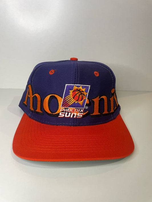 VINTAGE 90s PHOENIX SUNS LOGO 7 SNAPBACK CAP HAT