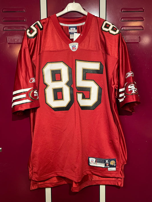 REEBOK SAN FRANCISCO 49ERS "V. DAVIS" NFL FOOTBALL JERSEY  SZ: XL