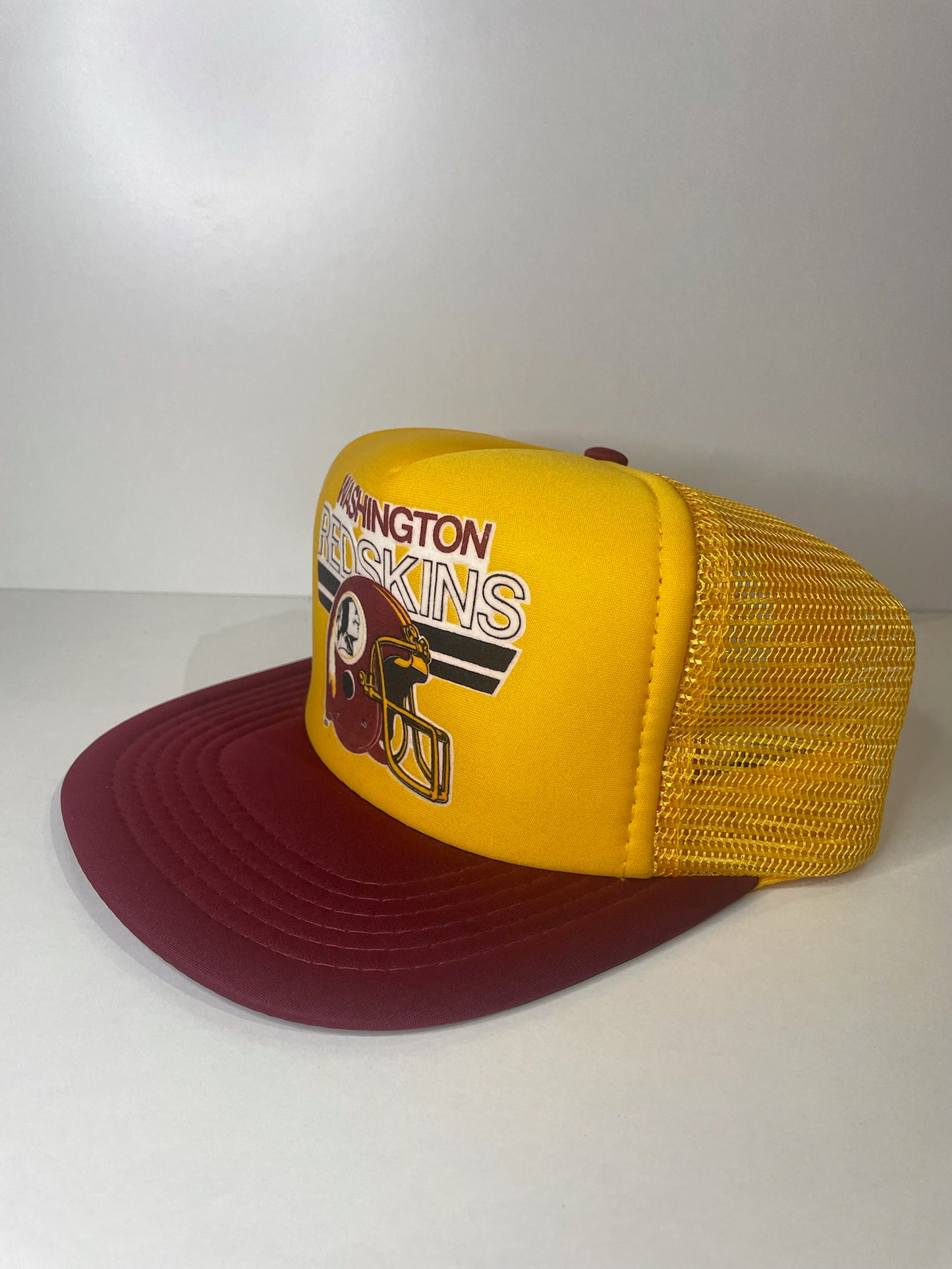 VINTAGE 80s WSHINGTON REDSKINS EURO CAP TRUCKER CAP HAT