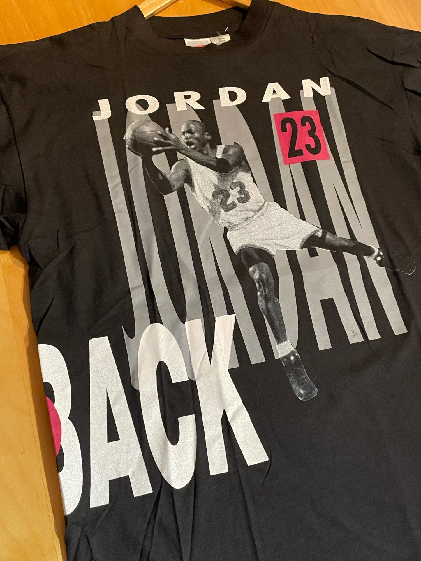 VINTAGE 90s NIKE JORDAN BACK 2 BACK PIPPEN NBA T-SHIRT  SZ: M