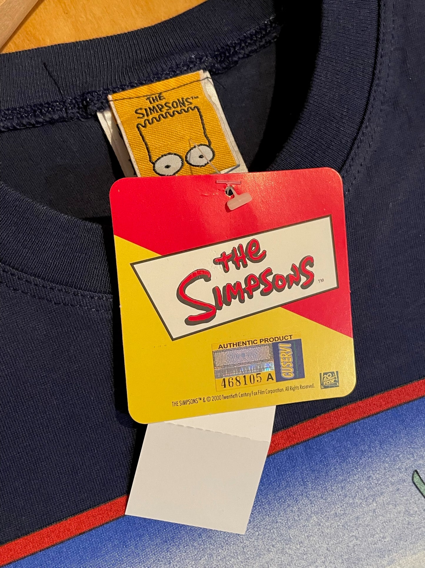 "DS" VINTAGE 1999 THE SIMPSONS T-SHIRT  SZ: XL