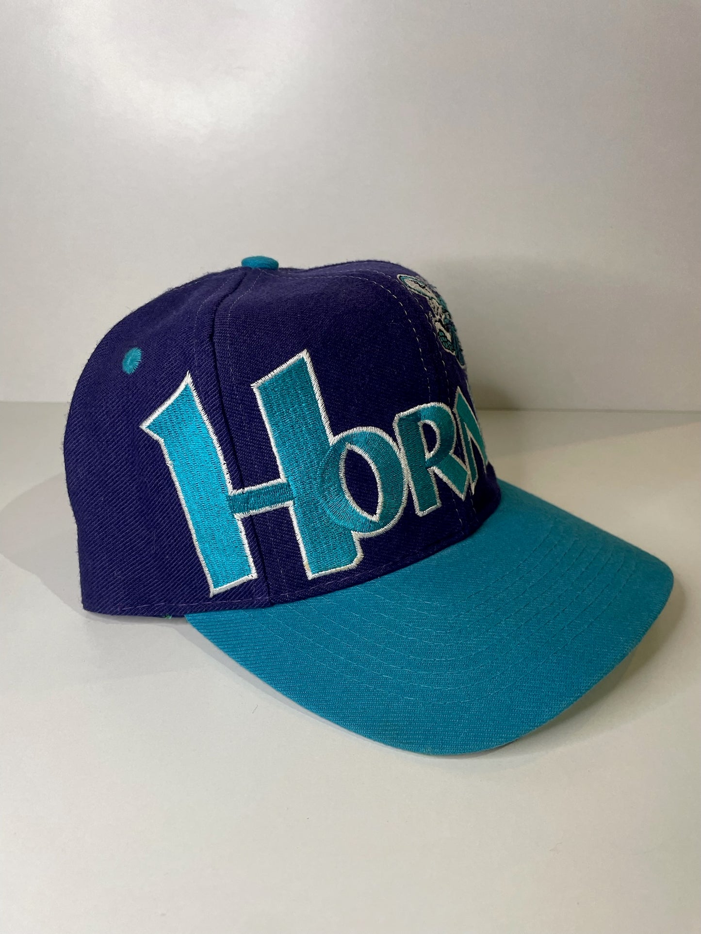 VINTAGE 90s CHARLOTTE HORNETS T.E.I SNAPBACK CAP HAT