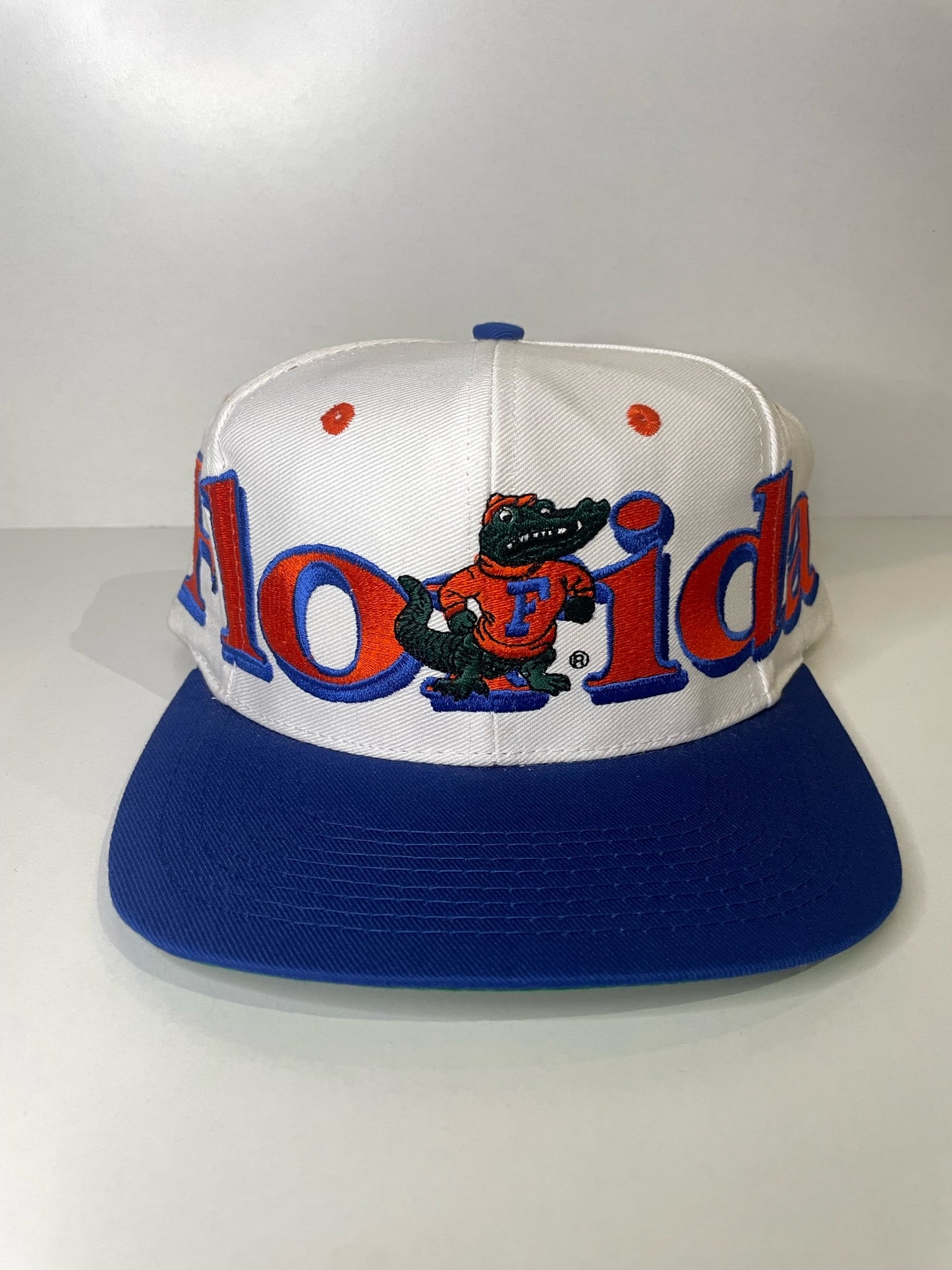 "DS" VINTAGE 90s FLORIDA GATORS LOGO 7 SNAPBACK CAP HAT