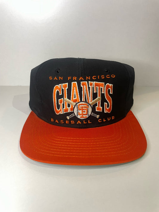 VINTAGE 90s SAN FRANCISCO GIANTS EDS WEST SNAPBACK CAP HAT