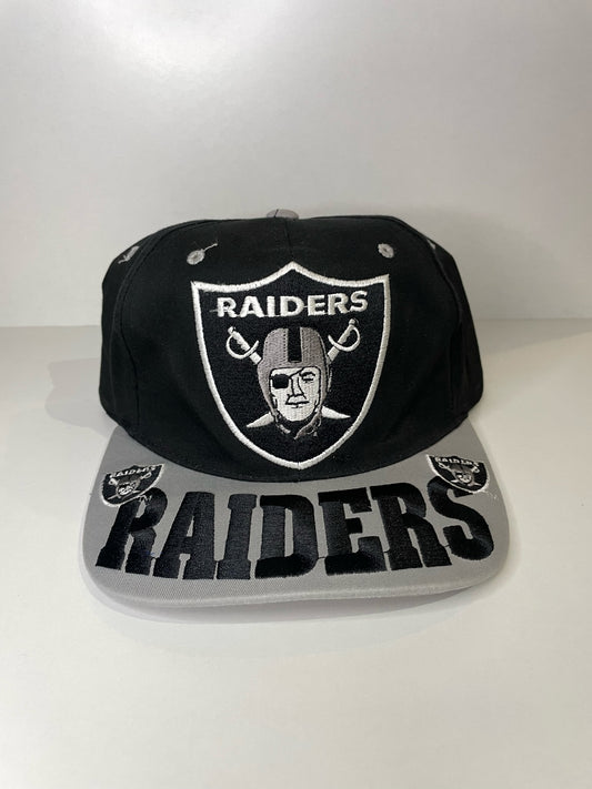 VINTAGE 90s LOS ANGELES RAIDERS SNAPBACK CAP HAT