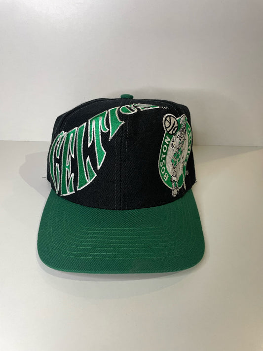 VINTAGE 90s BOSTON CELTICS T.E.I SNAPBACK CAP HAT