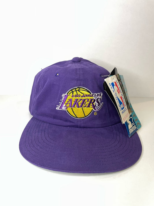 "DS" VINTAGE 90s LOS ANGELES LAKERS STARTER SNAPBACK CAP HAT