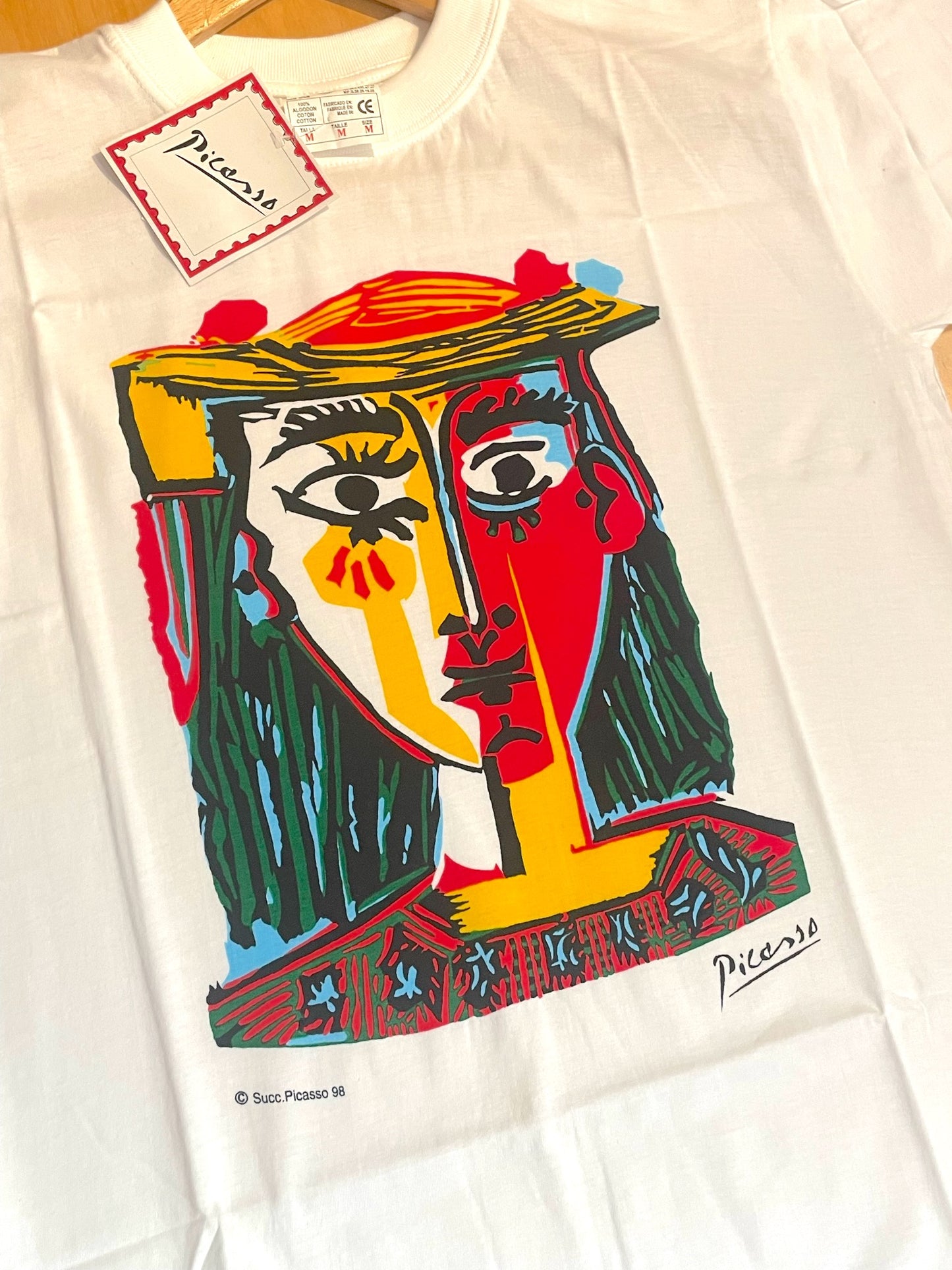 "DS" VINTAGE 1998 PABLO PICASSO  T-SHIRT  SZ: M