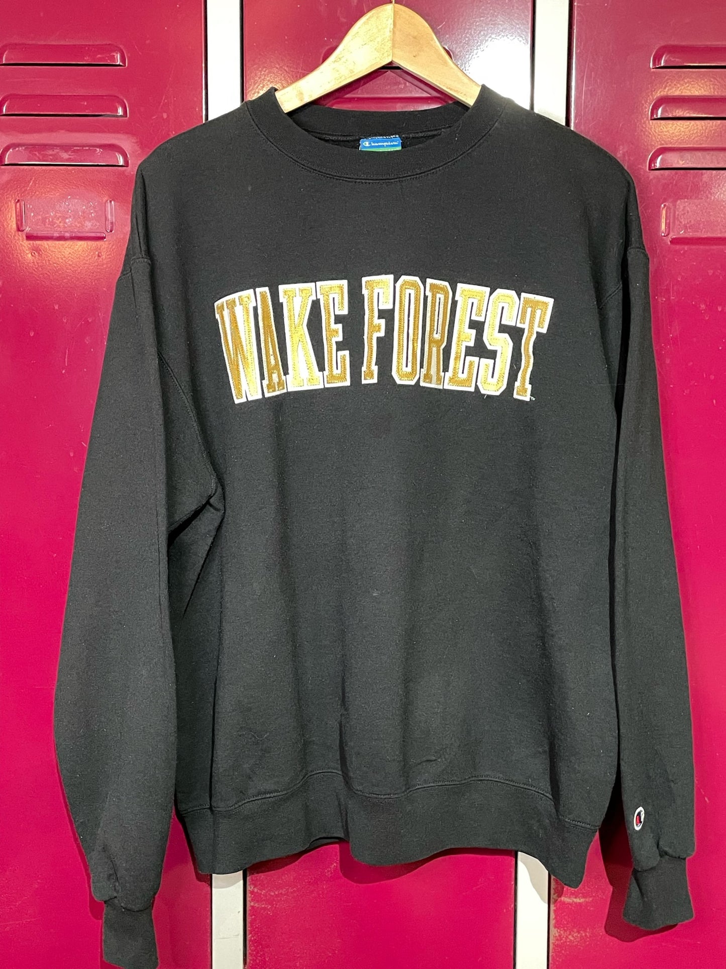 CHAMPION WAKE FOREST "UNIVERSITY NCAA" CREWNECK SWEATSHIRT  SZ: L