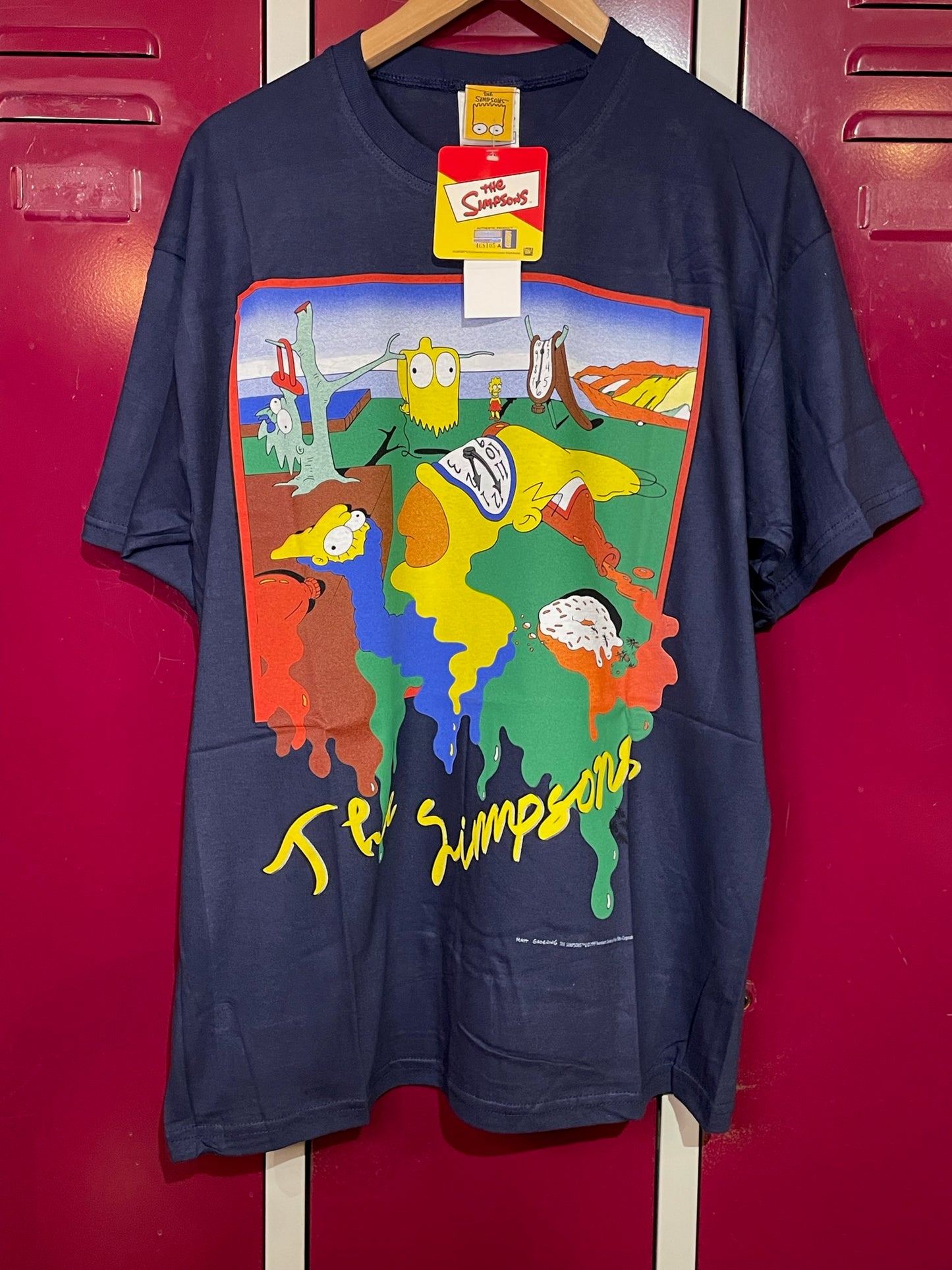 "DS" VINTAGE 1999 THE SIMPSONS T-SHIRT  SZ: XL