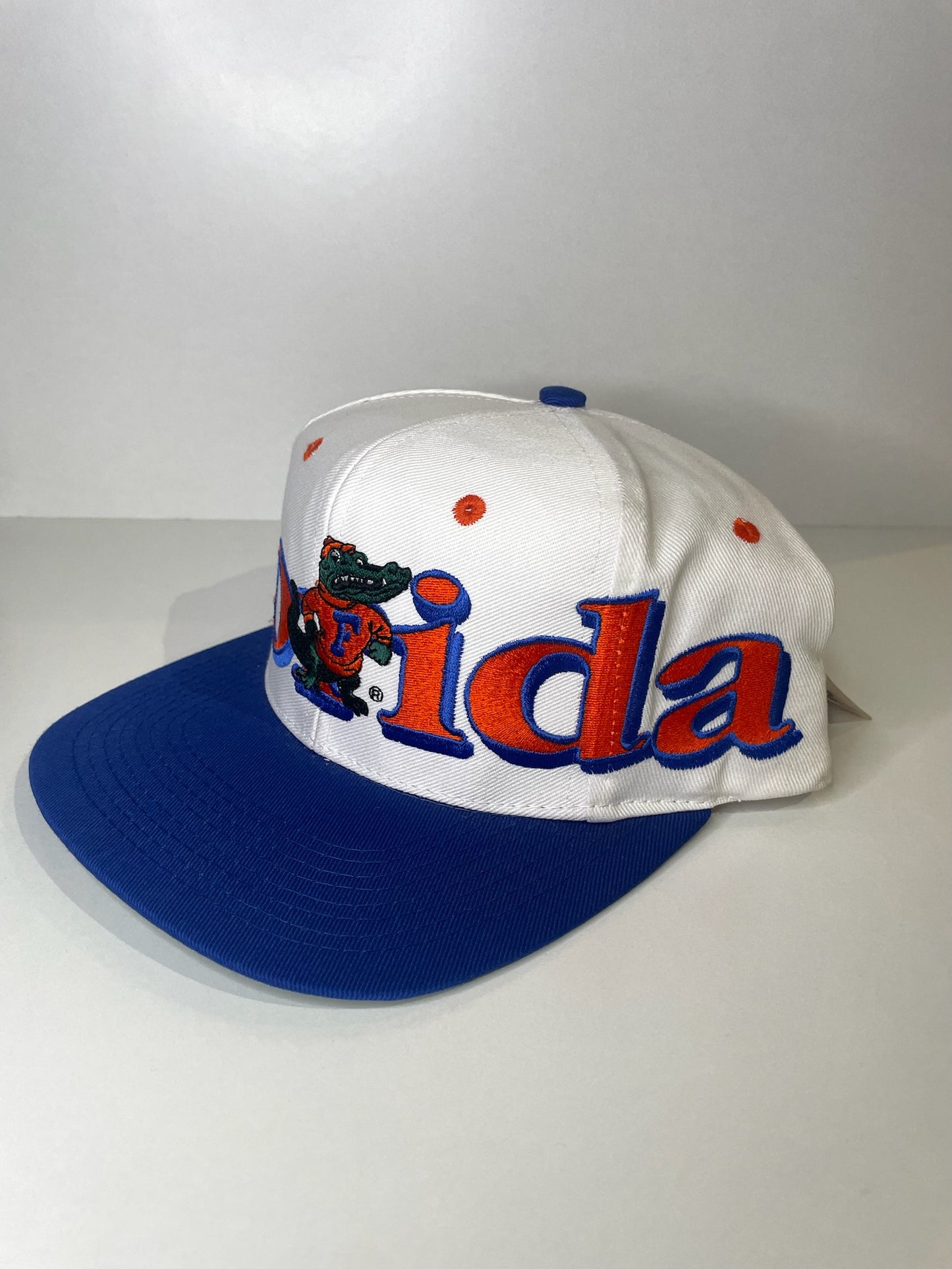 "DS" VINTAGE 90s FLORIDA GATORS LOGO 7 SNAPBACK CAP HAT