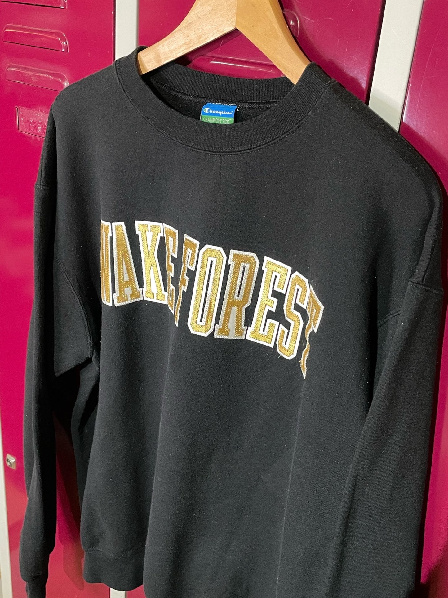 CHAMPION WAKE FOREST "UNIVERSITY NCAA" CREWNECK SWEATSHIRT  SZ: L