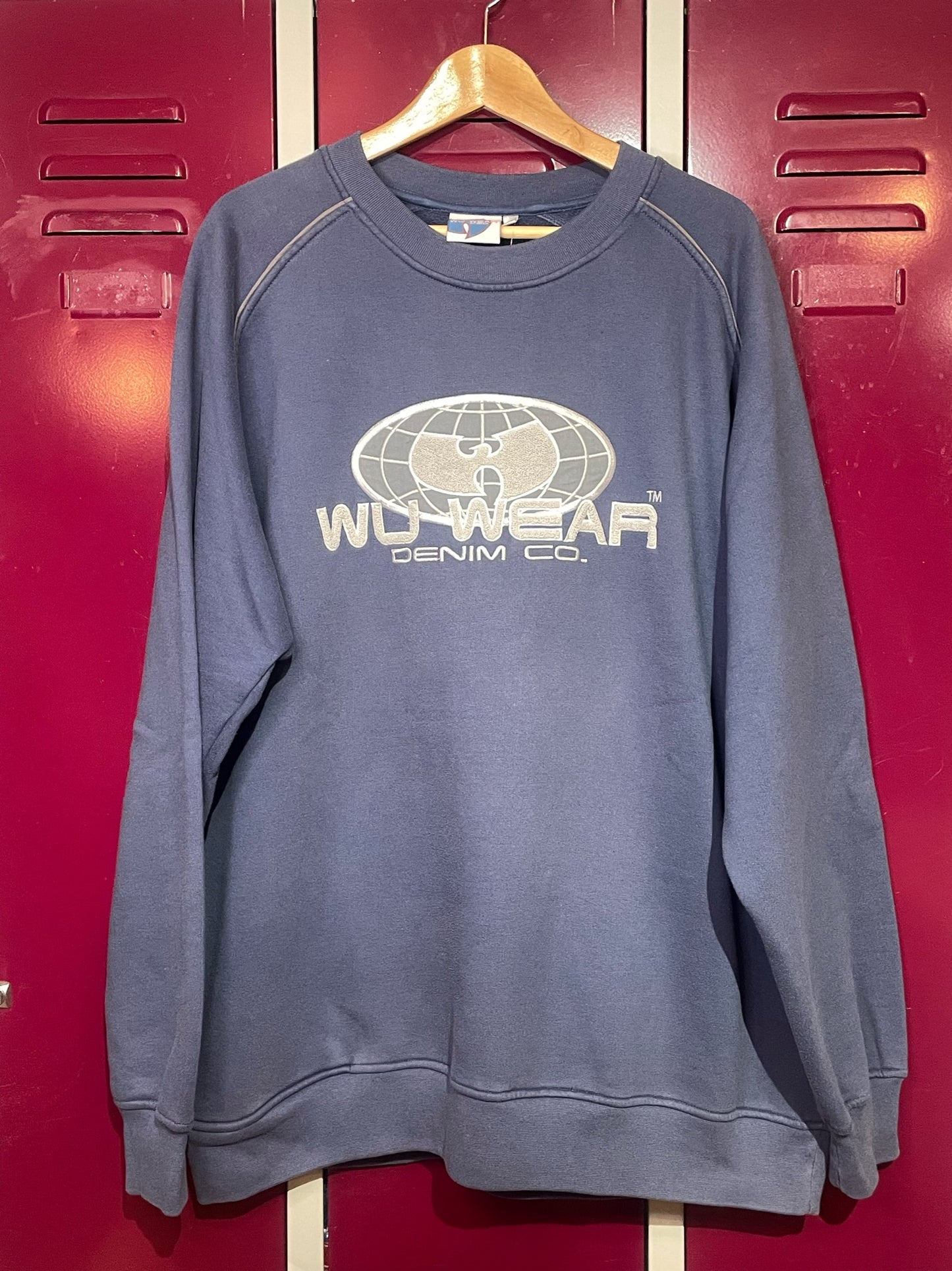 VINTAGE WU WEAR DENIM CO. CREWNECK SWEATSHIRT SZ: XXL