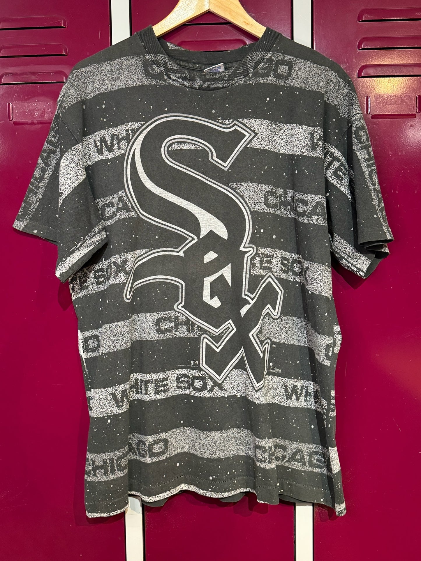 VINTAGE 90s CHICAGO WHITE SOX SALEM AOP  T-SHIRT   SZ: XL