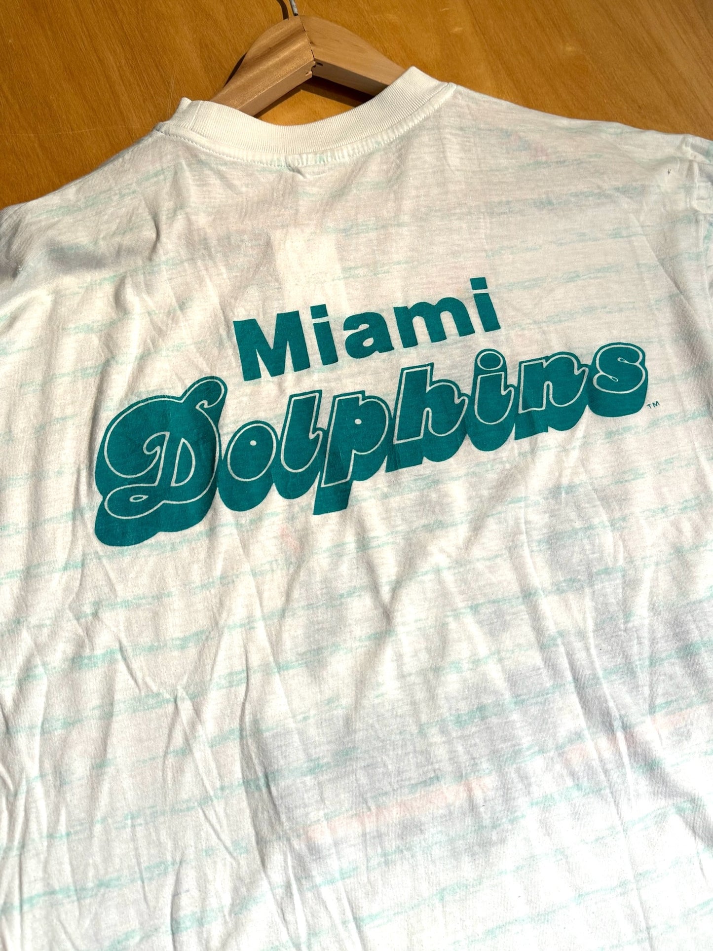 VINTAGE MIAMI DOLPHINS CAMPRI "ILLUSTRATION BY JACK DAVIS" T-SHIRT  SZ: M