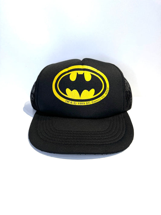 VINTAGE 1989 BATMAN "THE MOVIE" TRUCKER CAP HAT