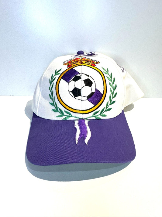 VINTAGE 90s REAL MADRID SOCCER SNAPBACK CAP HAT