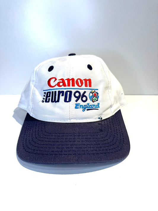 VINTAGE 1994 CANON EURO 96 FOOTBALL ENGLAND STRAPBACK CAP HAT