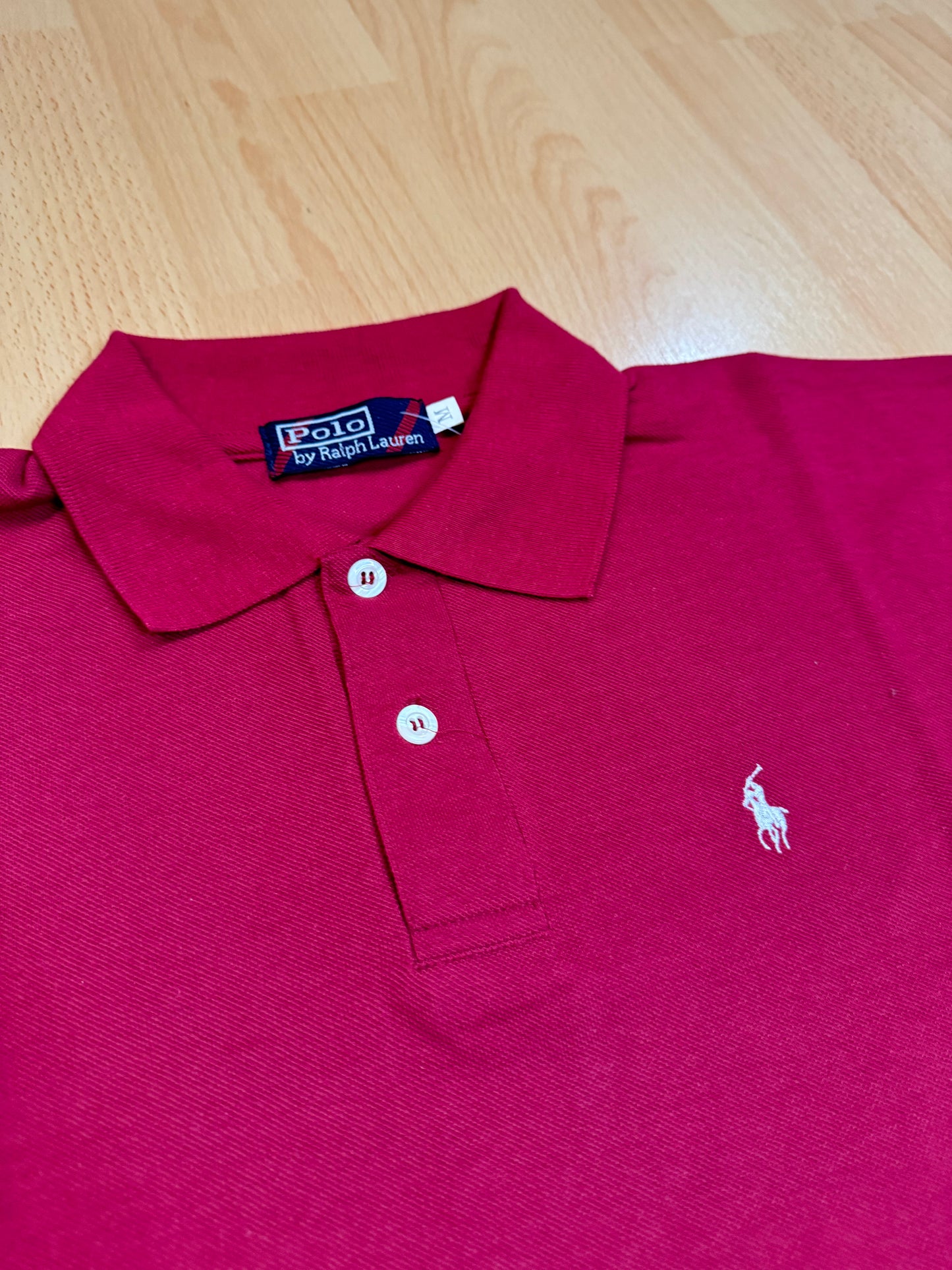 VINTAGE RALPH LAUREN POLO "BURGUNDY"  SZ: M