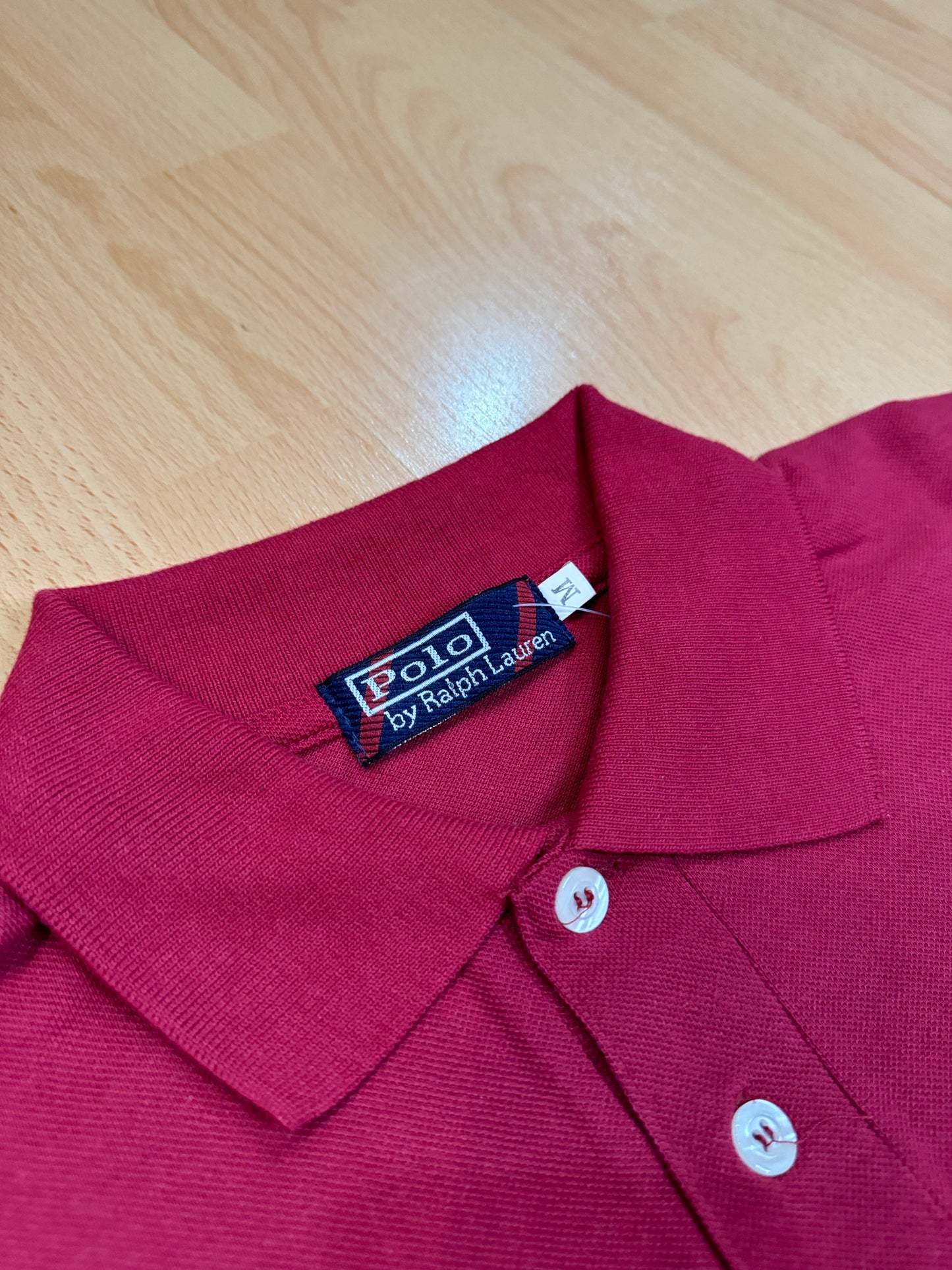 VINTAGE RALPH LAUREN POLO "BURGUNDY"  SZ: M