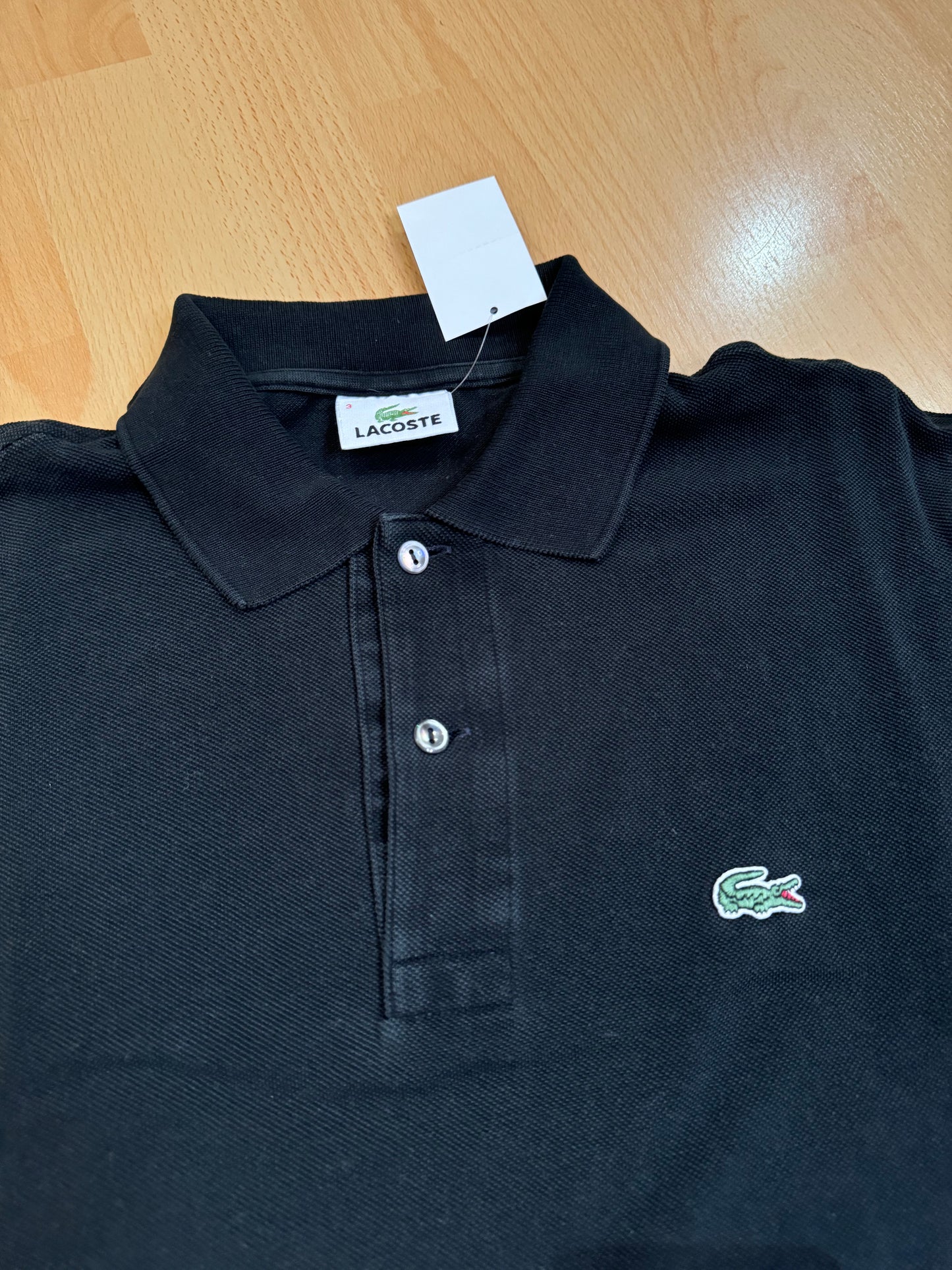 VINTAGE LACOSTE POLO "BLACK"  SZ: 3 = M