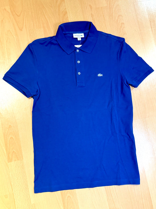 LACOSTE "BLUE" SLIM FIT POLO SZ: 4 = US M