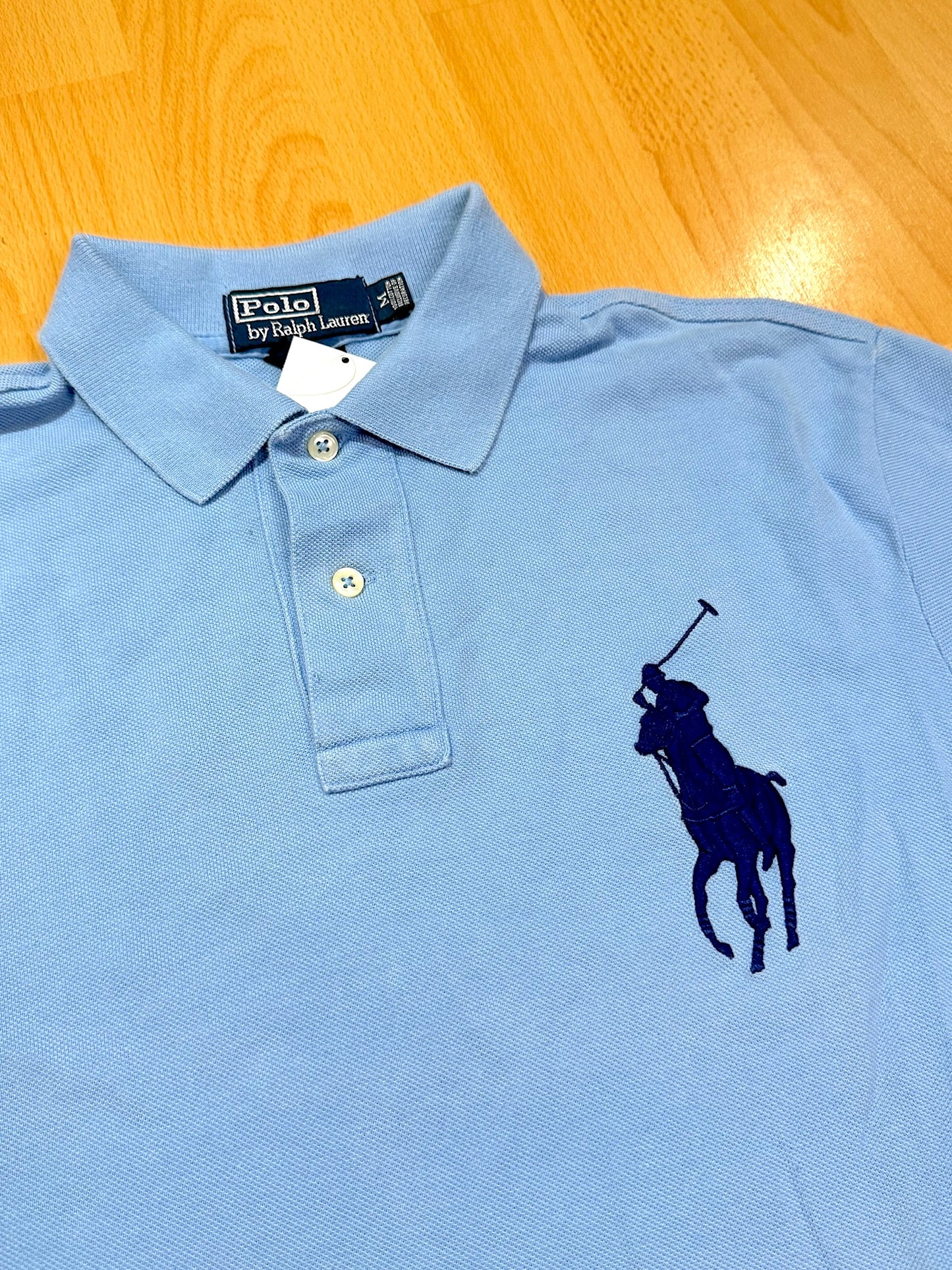 POLO RALPH LAUREN "SKY BLUE" BIG PONY POLO SZ: M