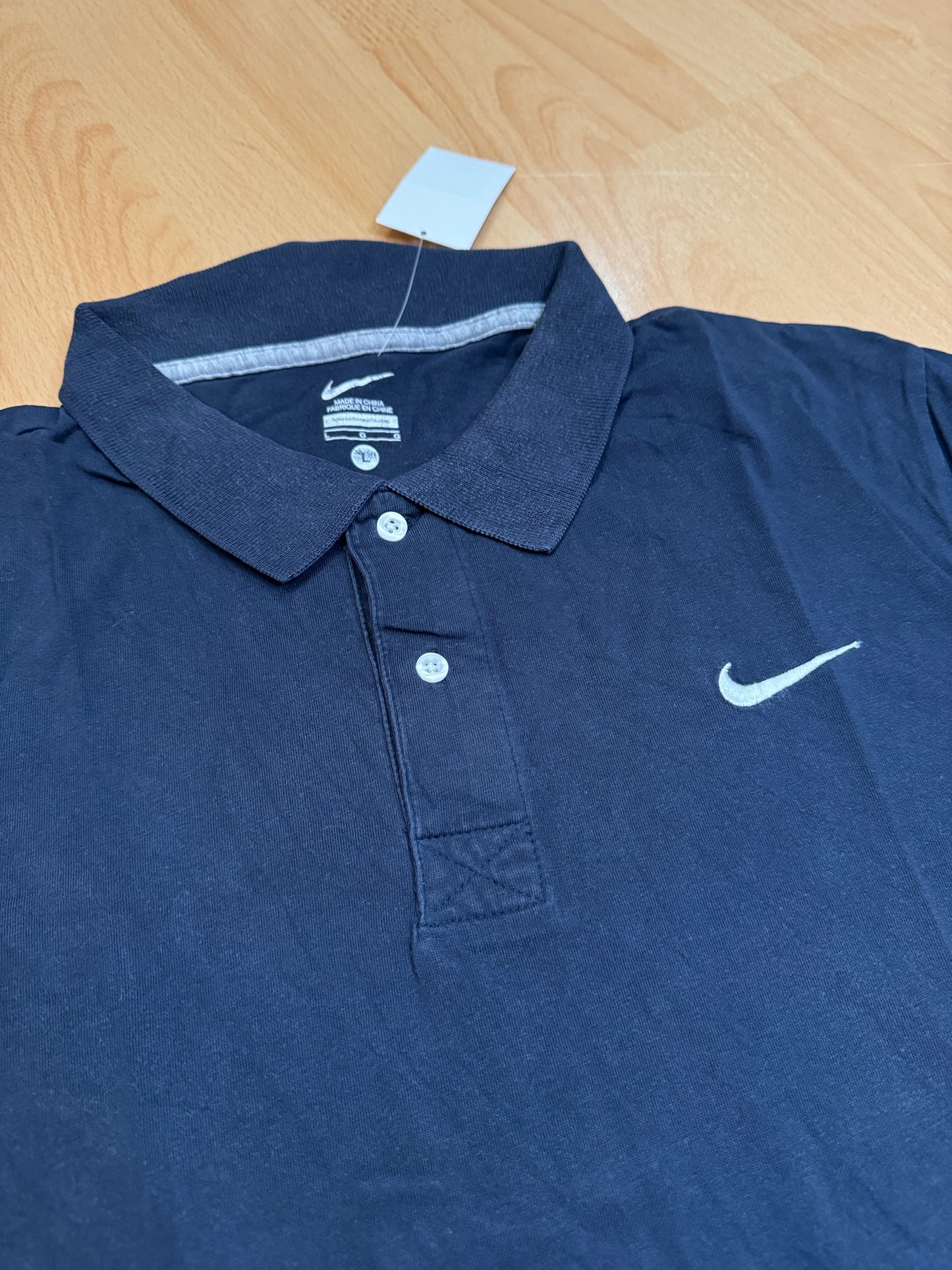 NIKE "Navy" POLO SZ: L