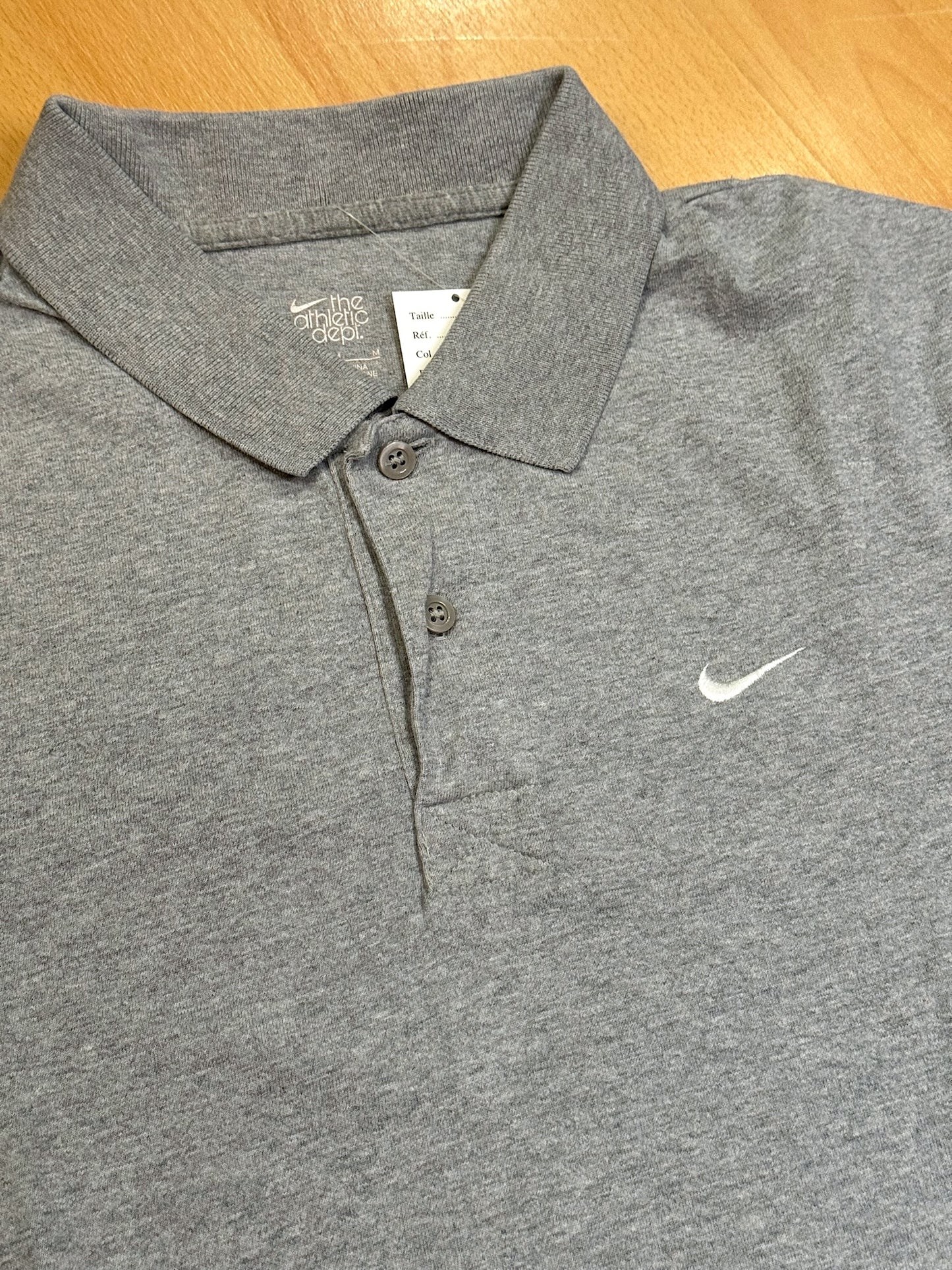 NIKE "GRAY" POLO SZ: M