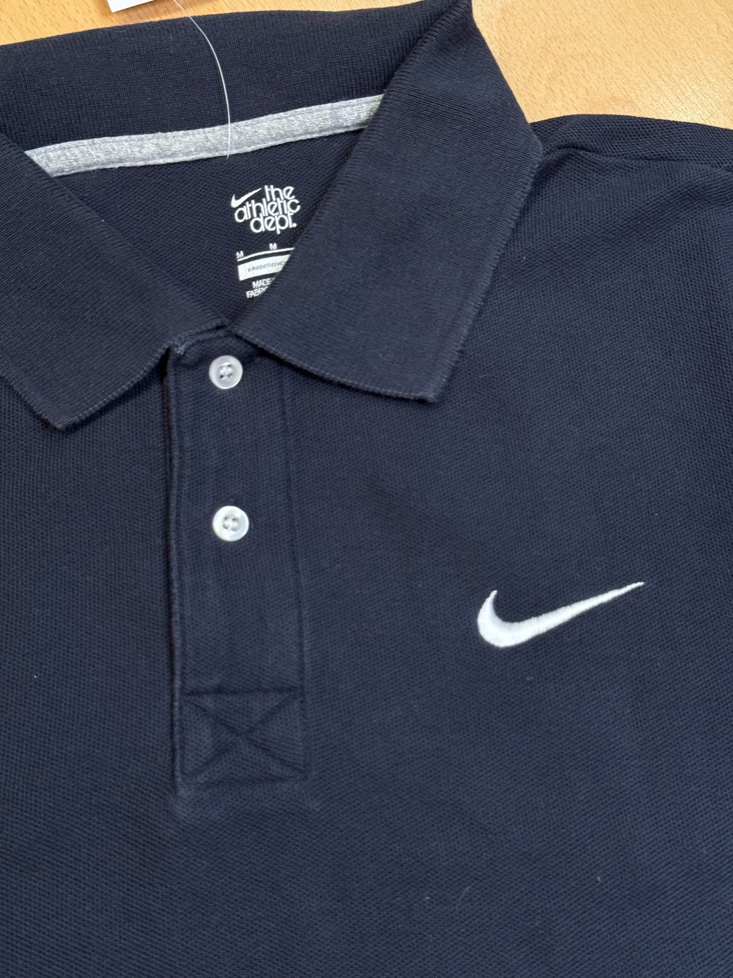 NIKE ATHLETIC DEPT. "NAVY" POLO SZ: M