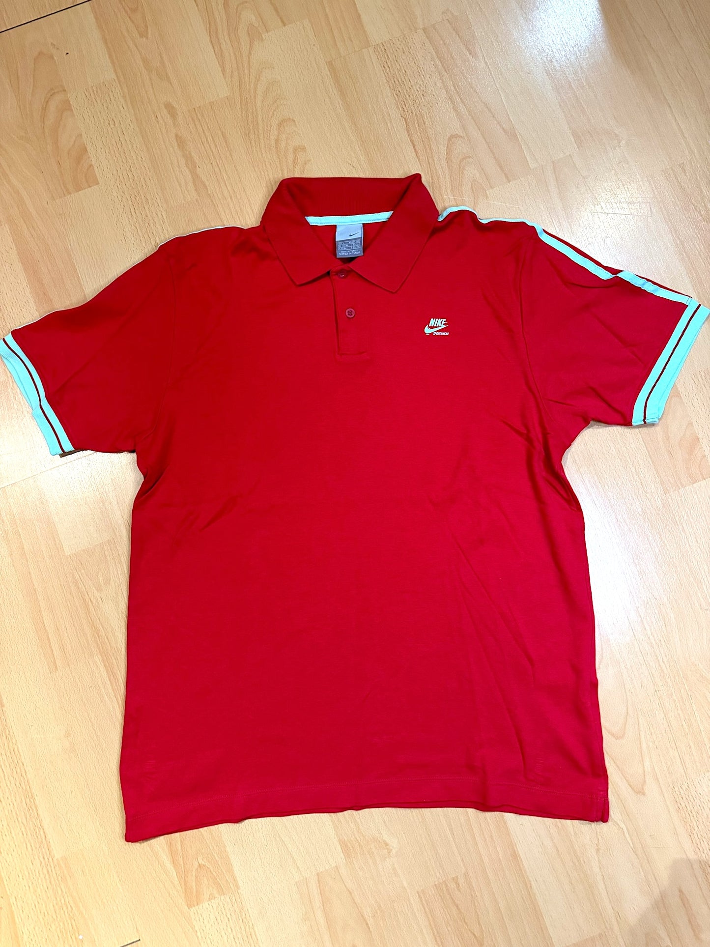 NIKE SPORTSWEAR "RED" POLO SZ: L