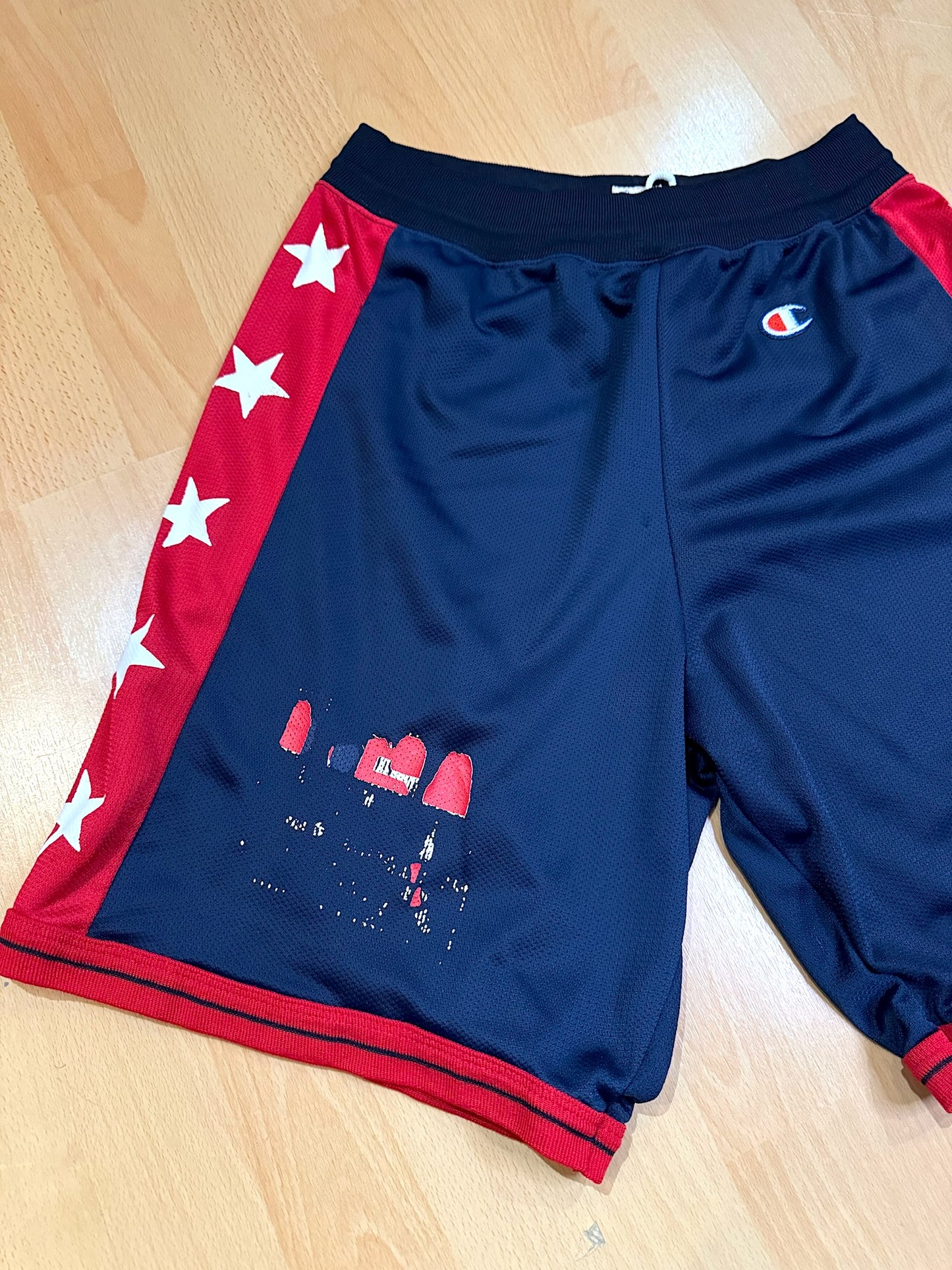 VINTAGE 1996 CHAMPION TEAM USA OLYMPIC BASKETBALL SHORTS  SZ: M