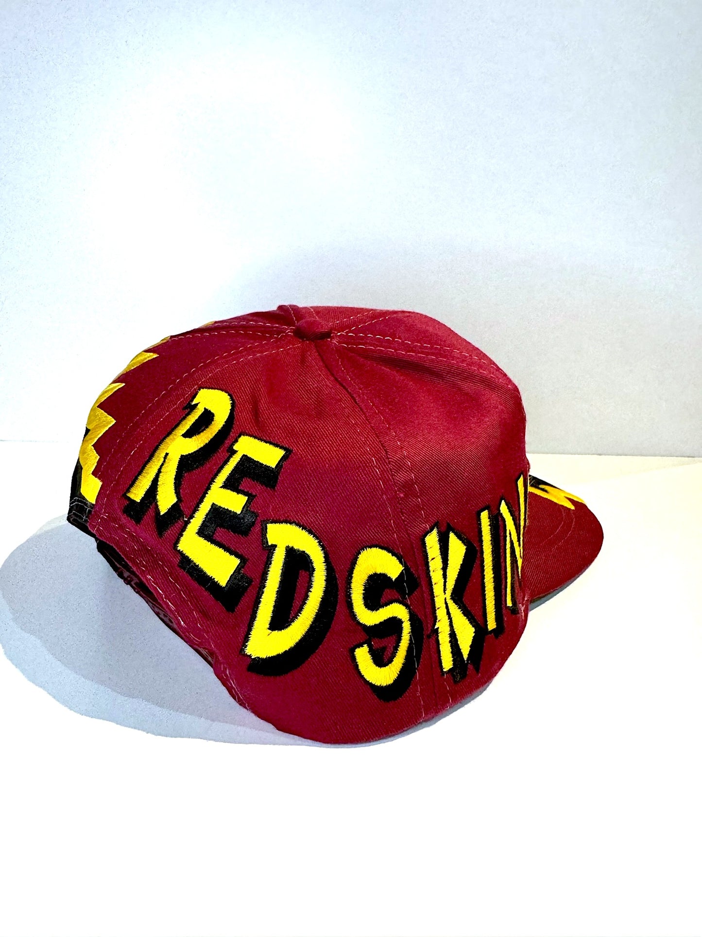 VINTAGE 90s WASHINGTON REDSKINS "JAGGED EDGE" 4REAL SNAPBACK CAP HAT