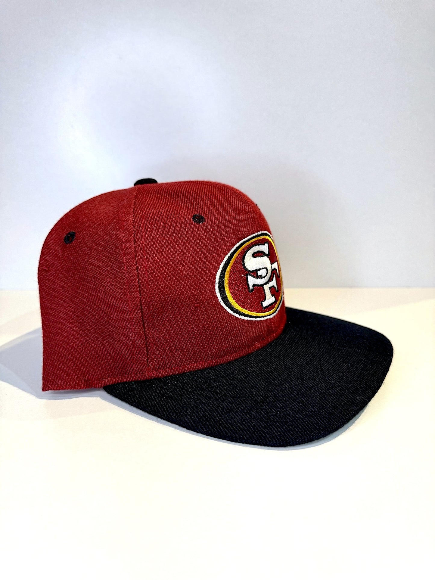 VINTAGE 90s SAN FRANCISCO 49ERS ANI "WOOL" SNAPBACK CAP HAT