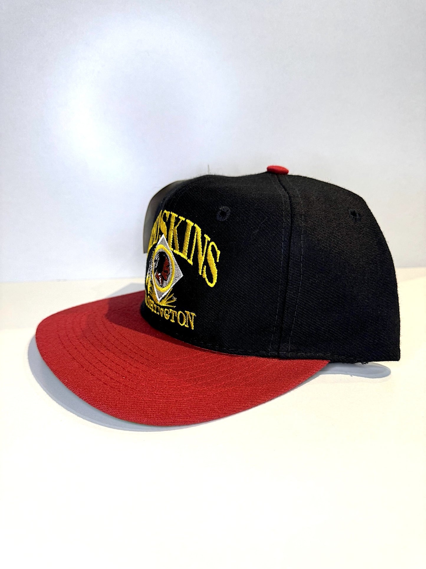 "DS" VINTAGE 90s WASHINGTON REDSKINS AJD "WOOL" SNAPBACK CAP HAT