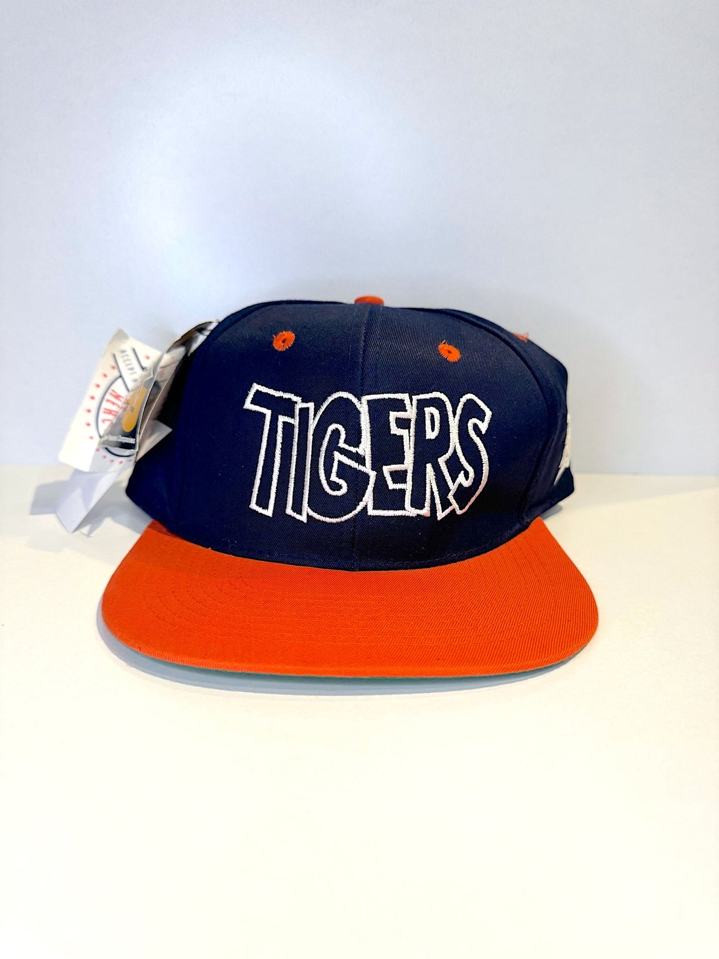 "DS" VINTAGE 90s DETROIT TIGERS DREW PEARSON SNAPBACK CAP HAT