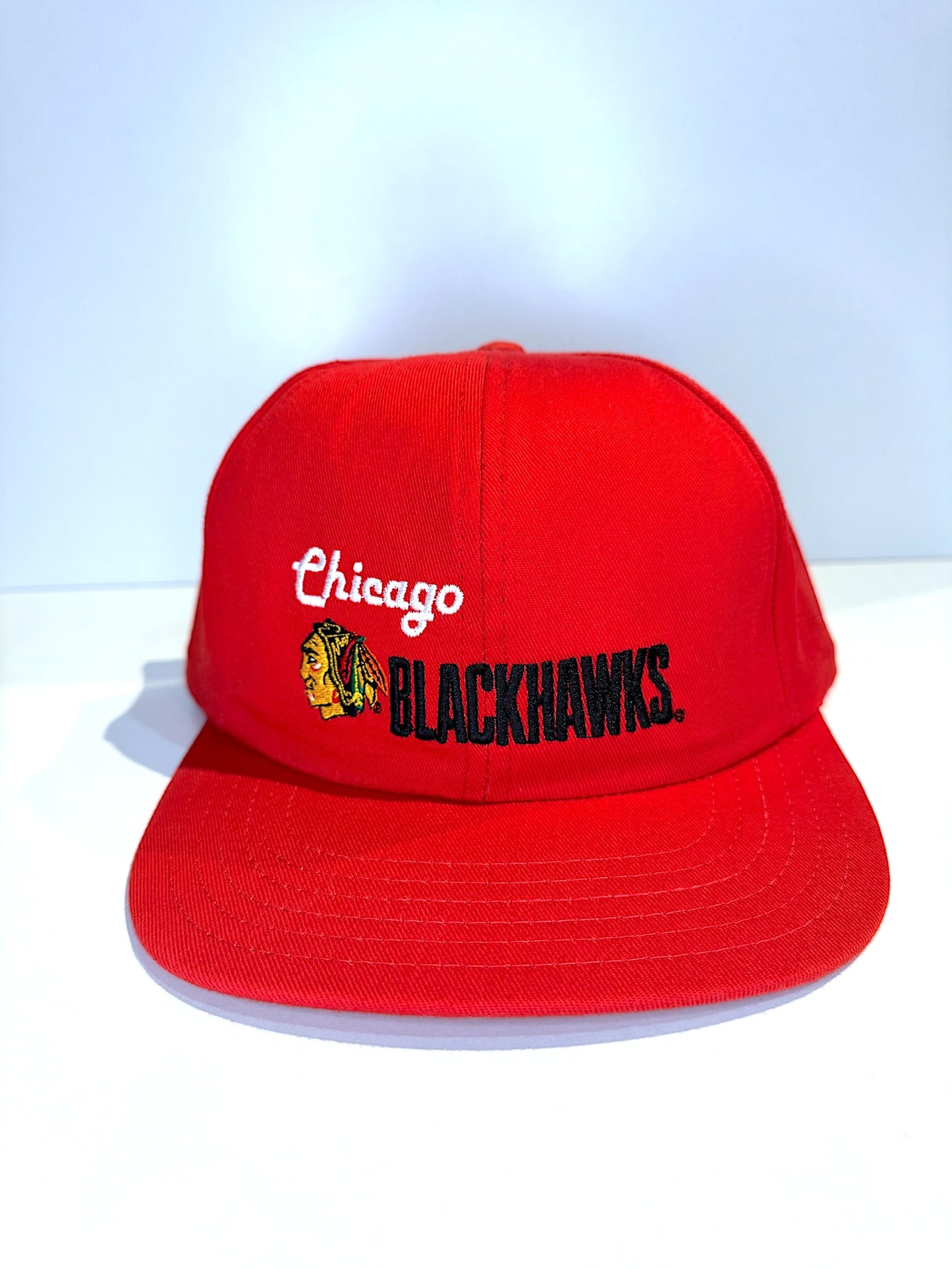 VINTAGE 90s CHICAGO BLACKHAWKS CCM SNAPBACK CAP HAT