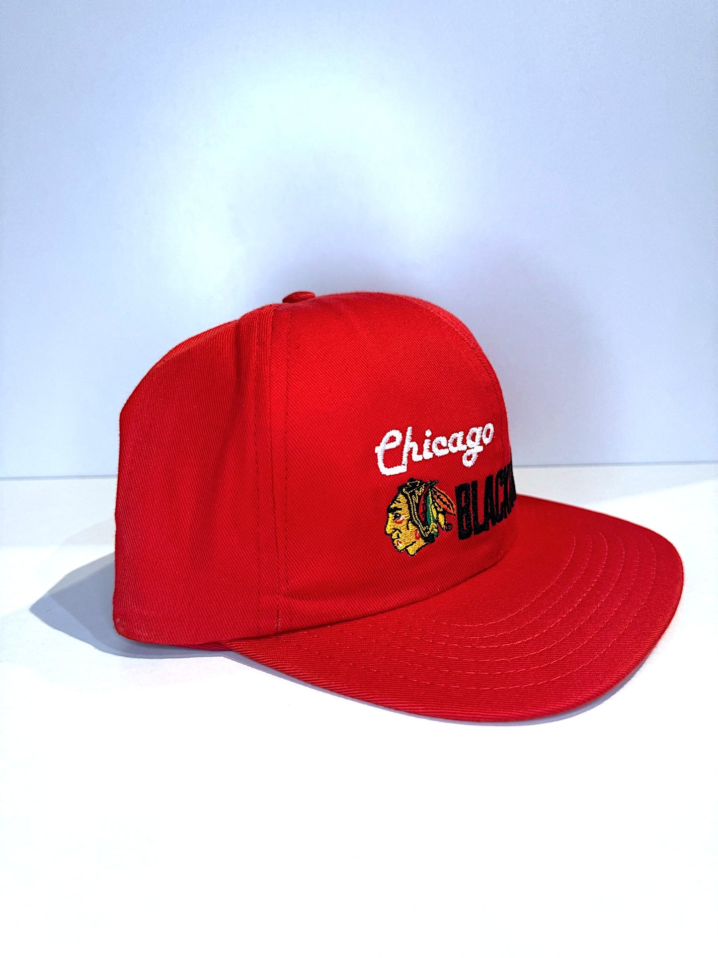 VINTAGE 90s CHICAGO BLACKHAWKS CCM SNAPBACK CAP HAT